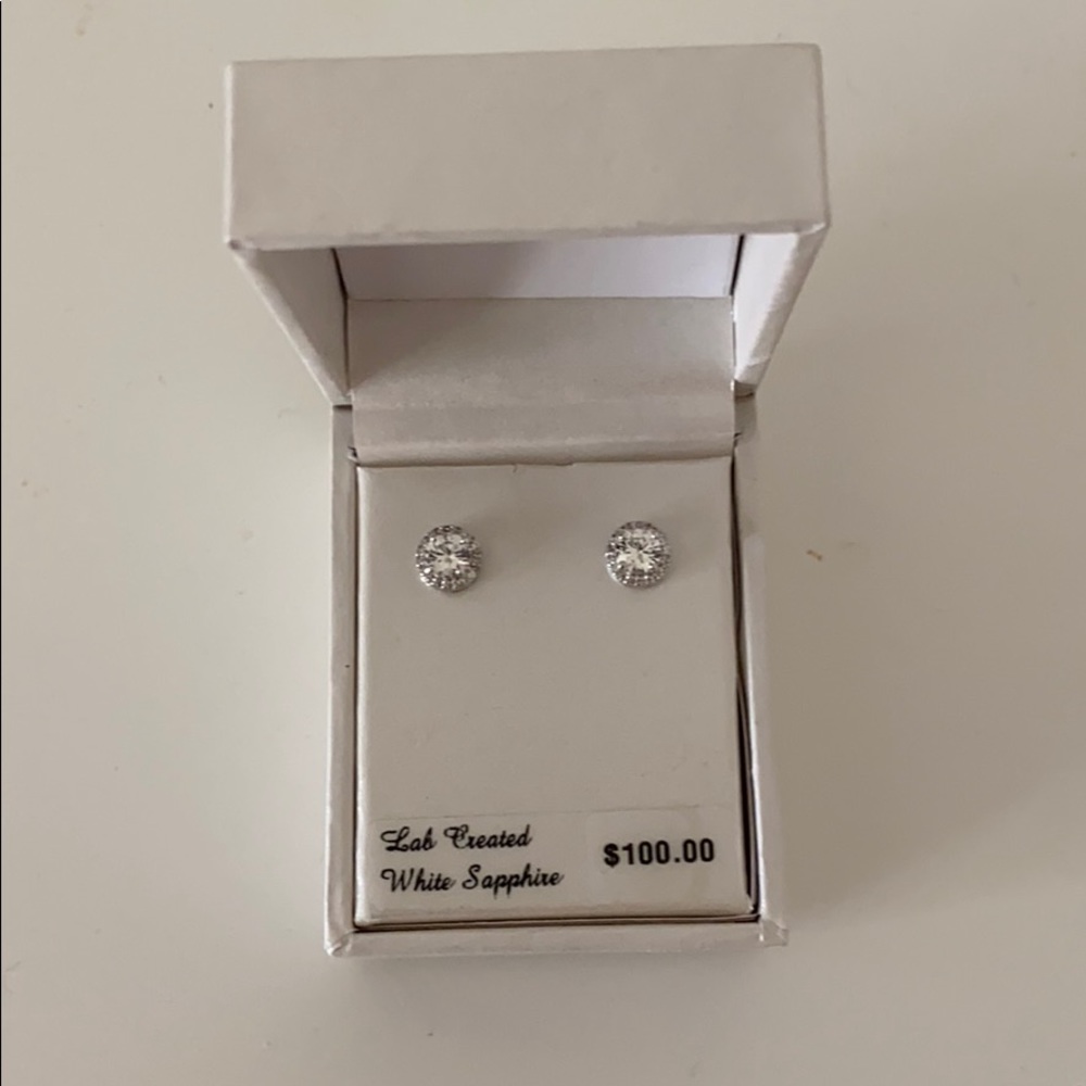 Radiant gem earrings